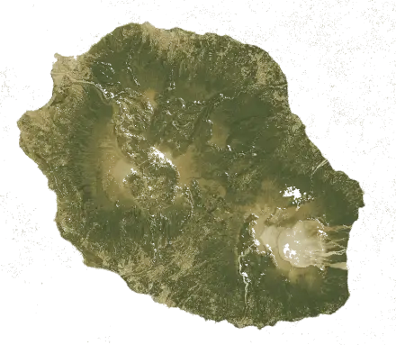 Indice de végétation de La Réunion en août 2026