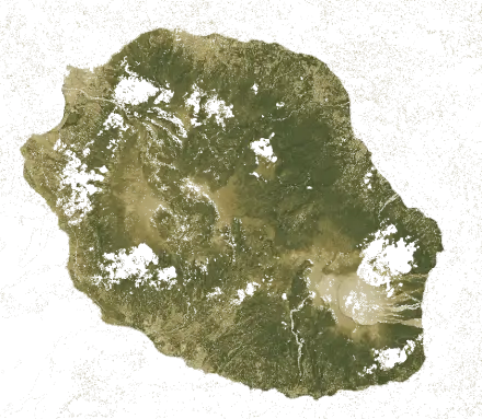 Indice de végétation de La Réunion en septembre 2026
